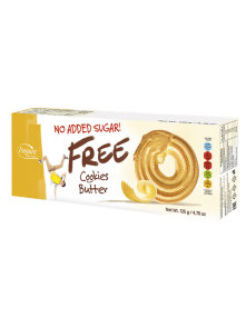 Bogutti butter cookies with no added sugar in a cardboard packaging of 135g