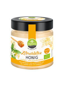 Agava Karin Lang organic citrus blossom honey in a glass jar of 500g