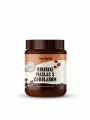 Nutrigold chocolate peanut butter in a round plastic container with a lid of 250g