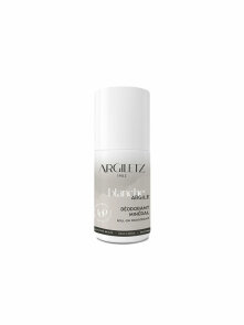 Argiletz white clay roll-on deodorant in a white plastic packaging of 50ml