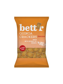 Bett'r organic & gluten free crackers in a packaging of 100g