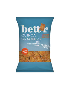 Bett'r organic and quinoa crackers with smoked paprika in a packaging of 100g