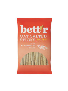 Bett'r organic oat sticks with sea salt in a packaging of 50g