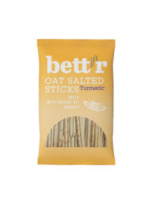 Bett'r organic oat sticks with turmeric in a packaging of 50g