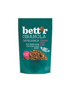 Bett'r organic almond & chocolate chip granola in a packaging containing 300g