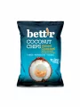 Bett'r organic coconut chips with salted caramel in a packaging of 40g