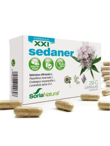 Soria Natural Sedaner XXL in a cardboard packaging of 100g containing 30 capsules