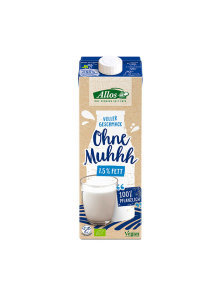 Allos organic lactose free vegan drink in a tetrapak packaging of 1000ml