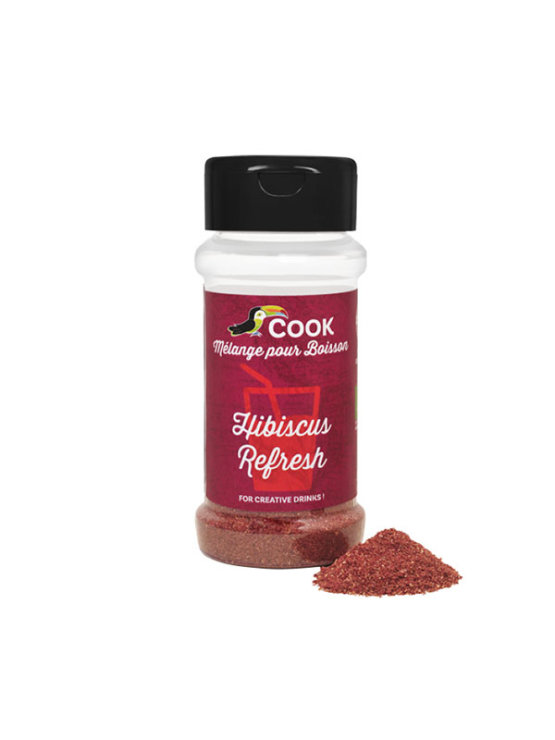 Cook organic hibiscus spice mix in a transparent plastic packaging of 35g