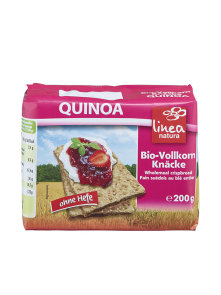 Linea Natura organic whole grain rye crispbread with quinoa in a packaging of 200g