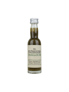 Northern Greens organic liquid basil in a glass botlle of 40ml