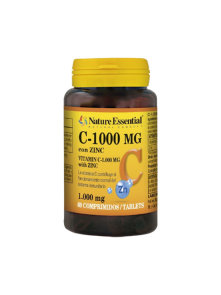 Vitamin C 1000mg + Zinc - 60 Tablets Nature Essential