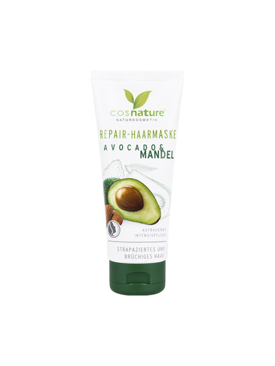 Cosnature organic hair repair mask with avocado & almond in a packaging of 100ml