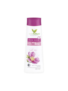 Cosnature organic nourishing shower gel with wild rose in a plastic packaging of 250ml