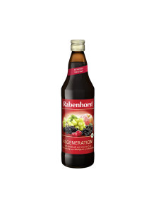 Rabenhorst organic regeneration juice in a dark glass bottle of 750ml