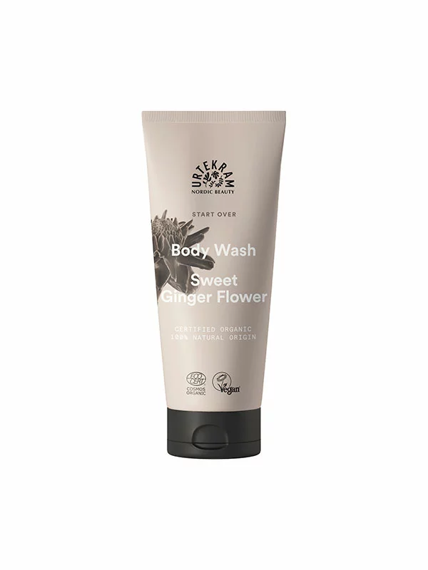 Urtekram organic ginger blossom shower gel in a 200ml tube