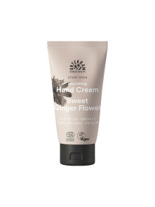 Urtekram organic ginger blossom hand cream in a 75ml cosmetic tube