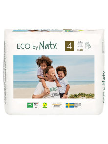 Baby Diaper Pants Size 4 (8-15kg) - 22 pcs Organic Eco by Naty
