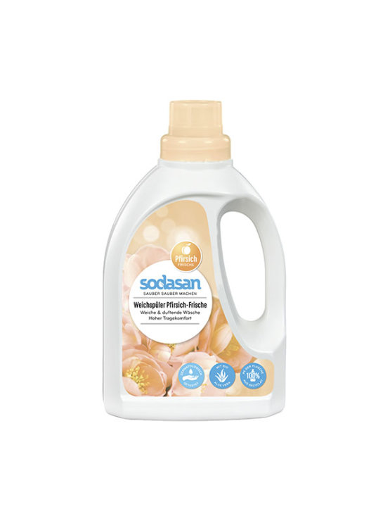 Sodasan fabric softener peach in a packaging of 0,75l