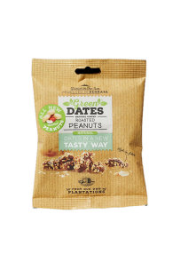 Northern Greens dates with peanuts and chocolate in a packaging of 100g