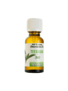 Unterweger organic tea tree essential oil in a glass bottle of 20ml