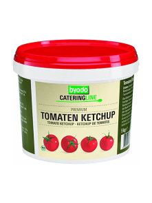Byodo organic catering size tomato ketchup in a plastic container of 5kg
