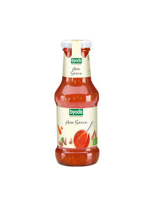 Byodo organic sweet and spicy Asian sauce in a glass bottle of 250g
