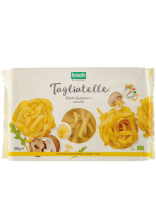 Byodo organic durum wheat tagliatelle pasta in a packaging of 250g