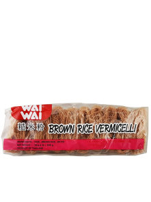 Wai Wai brown rice vermicelli noodles in a transparent packaging of 500g