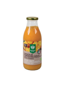 Probios organic yellow tomato passata in a glass bottle of 500g