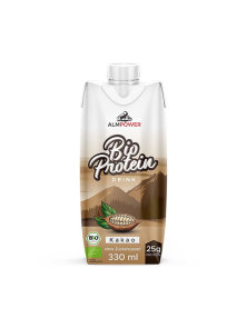 Alpen Power organic ready to drink chocolate protein shake in a packaging of 330ml