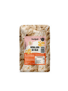 Nutrigold soy medallions in a transparent packaging of 400g
