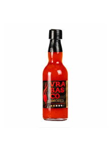 Volim Ljuto vrabasco smoked chilli sauce in a glass bottle of 100ml