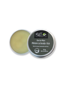 KMT Bio Cosmetics balm for beard, mustache and face in a tin packaging of 25g