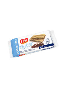 Mini Cocoa Wafers - Sugar Free 45g Lago