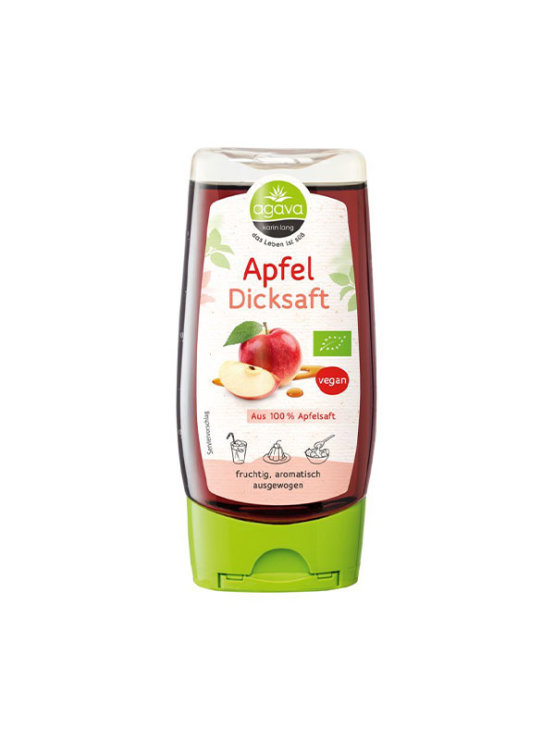Agava Karin Lang organic apple syrup with agave in a squeeze transparent bottle of 350g