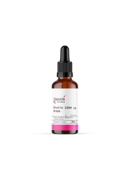 Ostrovit Biotin drops in a glass bottle of 30ml