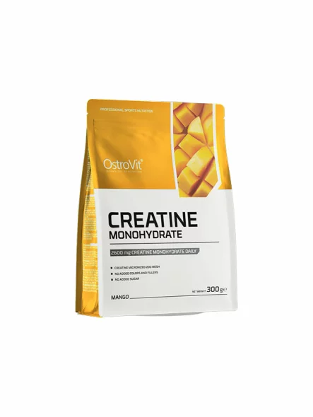 Ostrovit mango flavoured creatine monohydrate in a plastic container of 300g