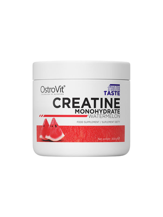 Ostrovit watermelon flavoured creatine monohydrate in a plastic container of 300g