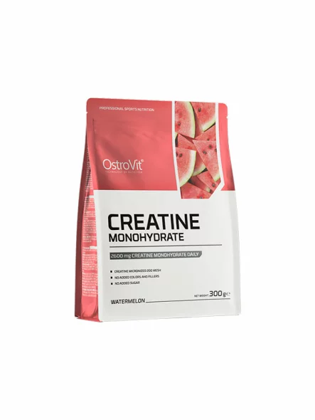 Ostrovit watermelon flavoured creatine monohydrate in a plastic container of 300g