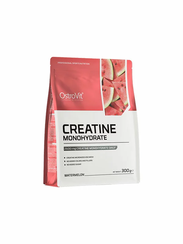 Ostrovit watermelon flavoured creatine monohydrate in a plastic container of 300g