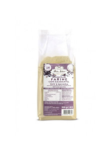Pasta Natura organic gluten-free teff, amaranth & quinoa flour in a transparent packaging of 500g
