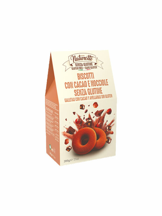 Pasta Natura gluten-free cocoa & hazelnut biscuits in a packaging of 250g