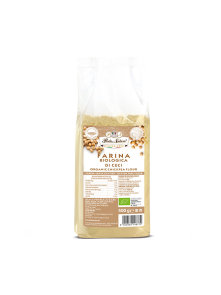 Pasta Natura gluten free and organic chickpea flour in a transparent packaging of 500g