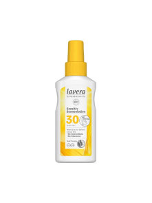 Lavera sensiive sun lotion spray SPF 30 in a packaging of 100ml