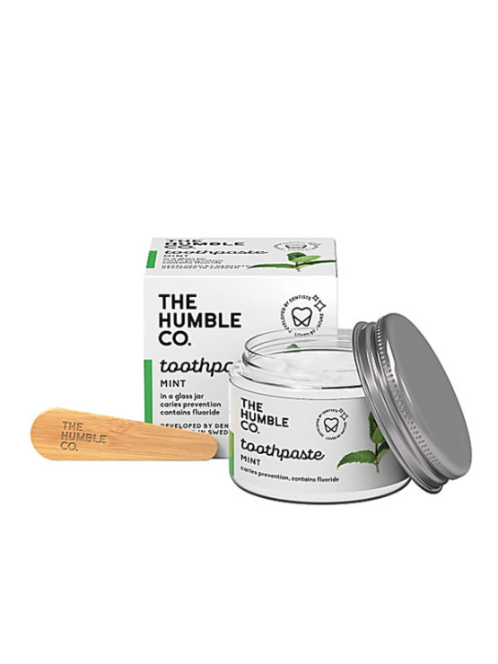 Humble Brush mint flavoured natural toothpaste in a jar of 75ml