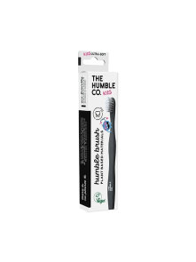 Humble Brush plant based ultra-soft black toothbrush for kids