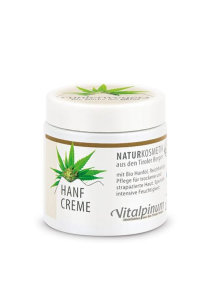 Unterweger face cream hemp in a plastic container of 100ml