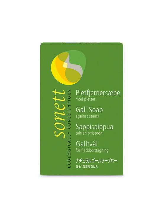 Sonett gall soap against stains in a green cardboard packaging of 100g