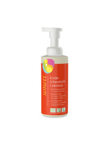 Sonett kids foam soap with calendula in a dispensing bottle of 200ml